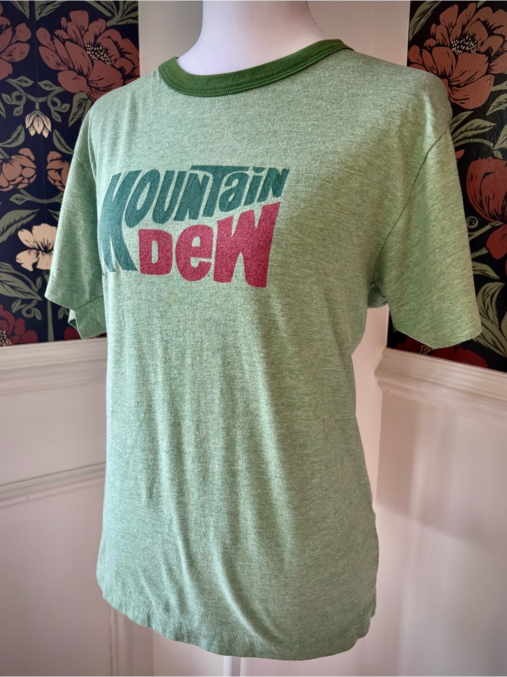 Mountain Dew Graphic Ringer Tee Y2K Indie Retro Promo Shirt - Picture 3 of 10